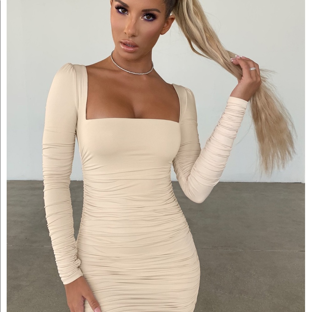 COPY - NEW Oh Polly Ruched Mini Dress US 10